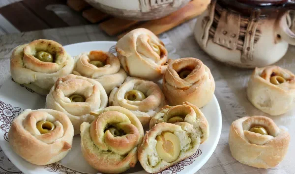 Фото блюда: Булочки с оливками