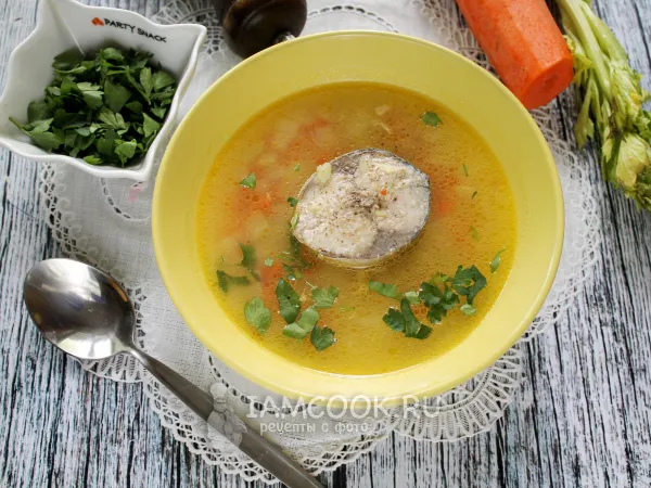 Фото блюда: Картофельный суп со скумбрией