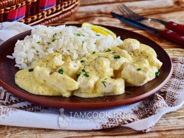 Фото блюда: Фрикасе из курицы (классический рецепт)