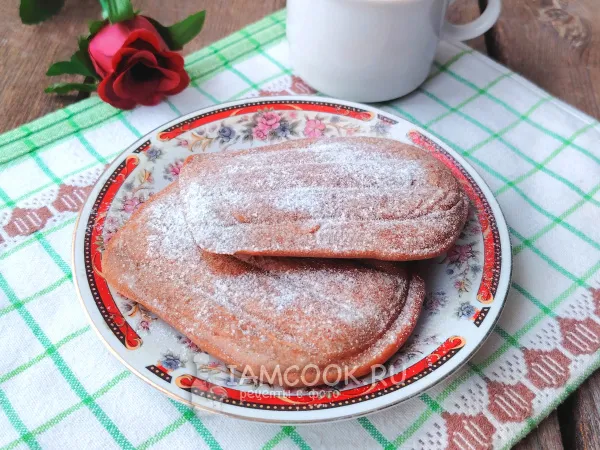 Фото блюда: Печенье «Мадлен» в вафельнице