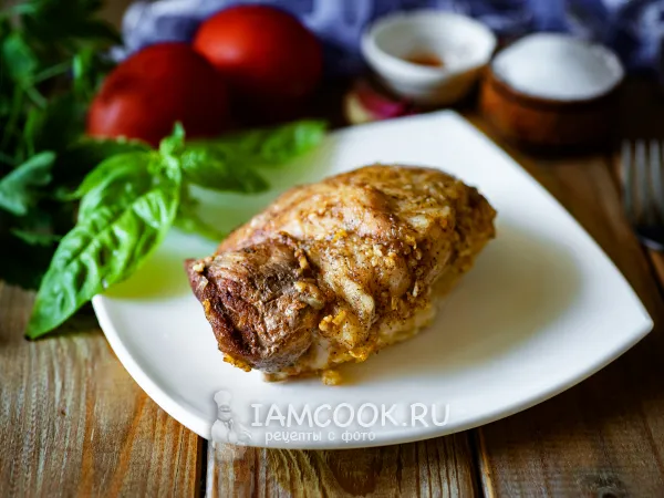 Фото блюда: Свинина в фольге в аэрогриле