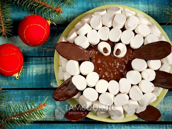 Фото блюда: Шоколадный пирог «Овечка»