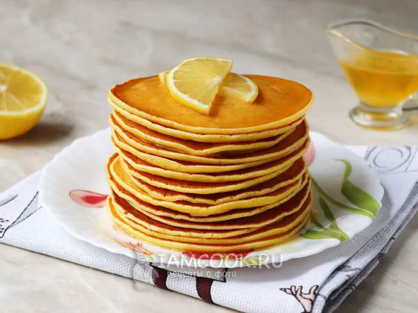 Фото блюда: Лимонные панкейки