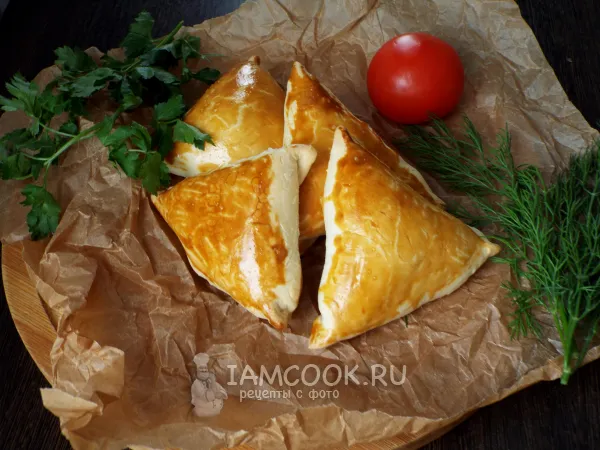 Фото блюда: Самса с яйцом и луком