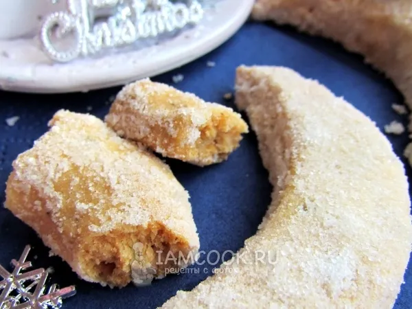 Фото блюда: Миндальное печенье «Полумесяцы»