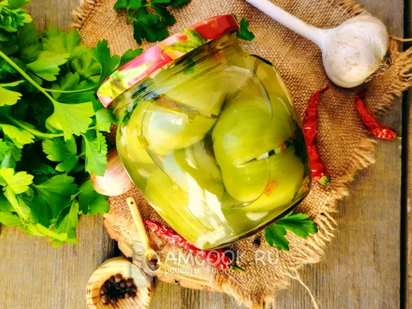 Фото блюда: Армянчики из зеленых помидоров на зиму