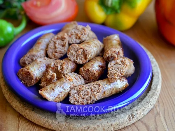 Фото блюда: Домашние колбаски