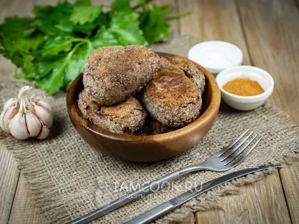 Фото блюда: Котлеты из фасоли с сыром