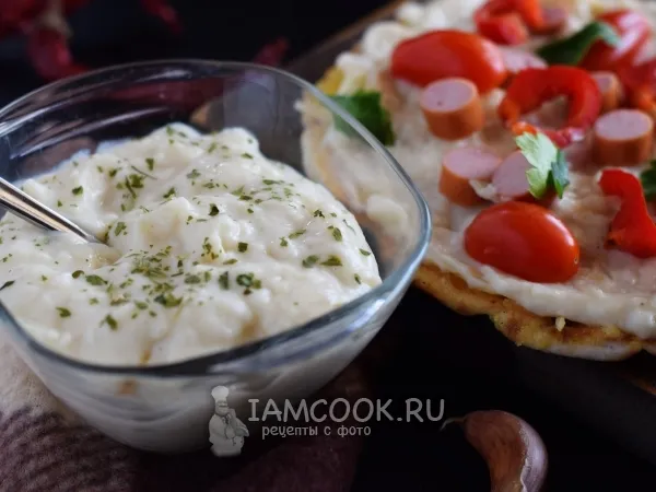 Фото блюда: Сливочный соус для пиццы