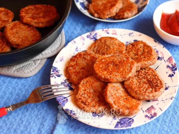 Фото блюда: Котлеты из фасоли и риса