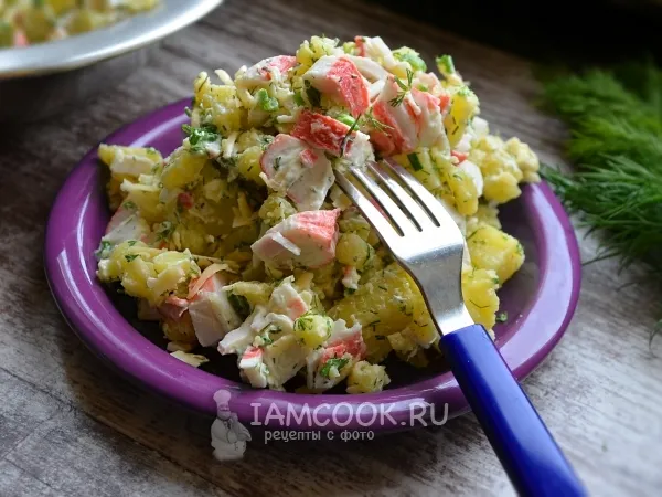 Фото блюда: Салат с картошкой