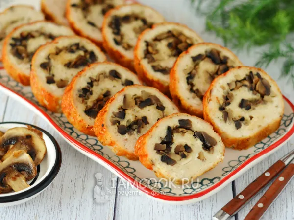 Фото блюда: Куриный рулет в пакете для запекания