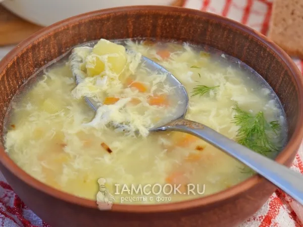 Фото блюда: Суп с яйцом