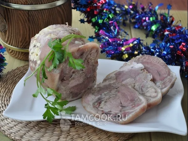 Фото блюда: Рулет из рульки к Рождеству