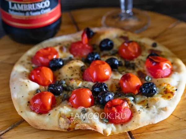 Фото блюда: Пицца с маслинами