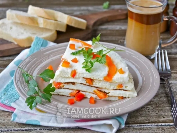 Фото блюда: Омлет с болгарским перцем