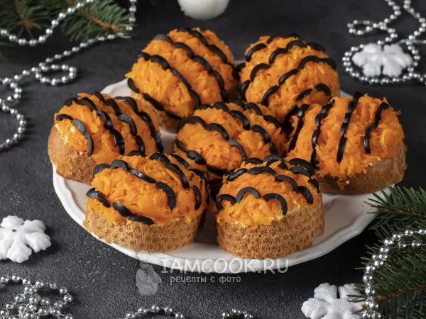 Фото блюда: Бутерброды «Тигрята»