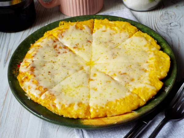 Фото блюда: Тыквенная лепешка на сковороде