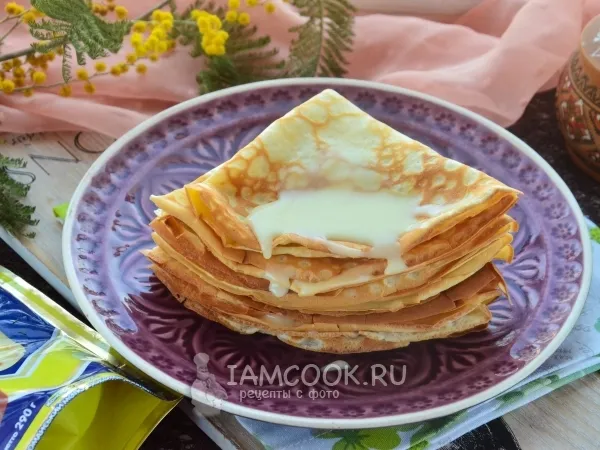 Фото блюда: Крепы со сгущенкой