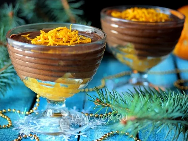 Фото блюда: Шоколадный мусс с апельсином