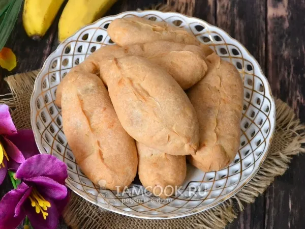 Фото блюда: Пирожки с бананами в духовке