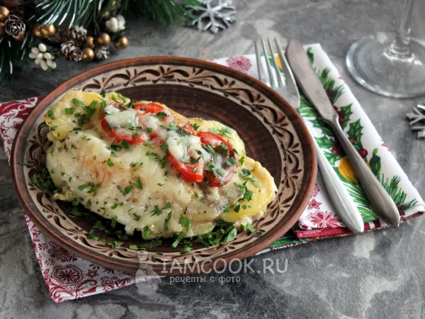 Фото блюда: Рыба на картофельной подушке
