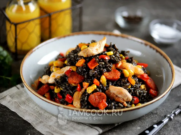 Фото блюда: Черная паэлья