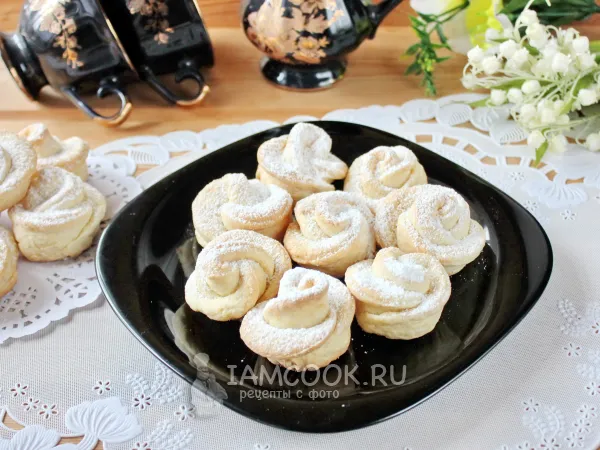 Фото блюда: Печенье «Розочки» из творожных сырков