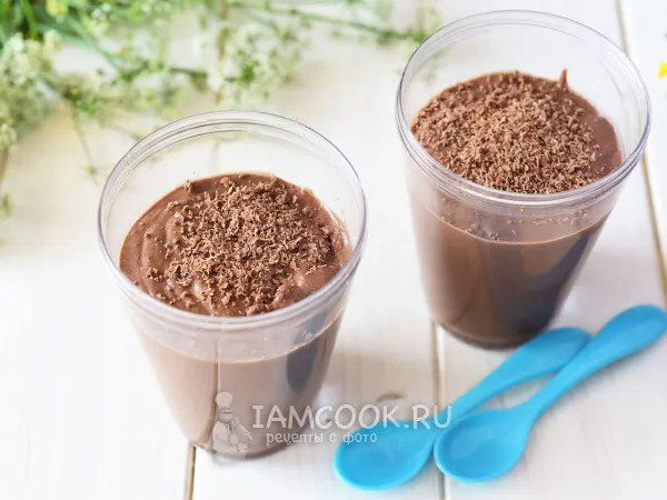 Фото блюда: Шоколадно-банановый мусс