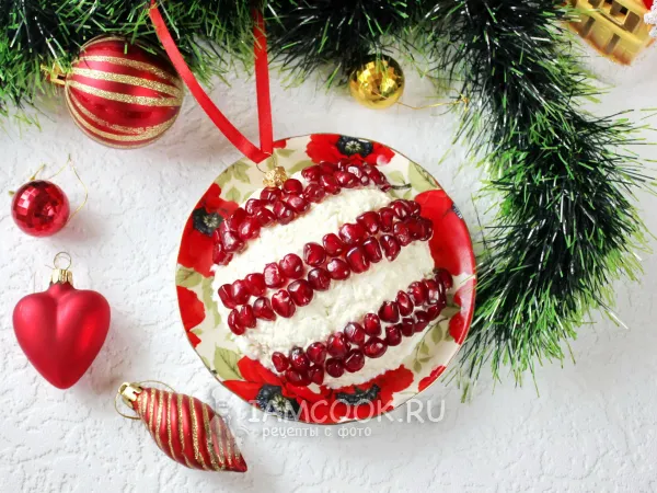 Фото блюда: Салат «Новогодний шар»