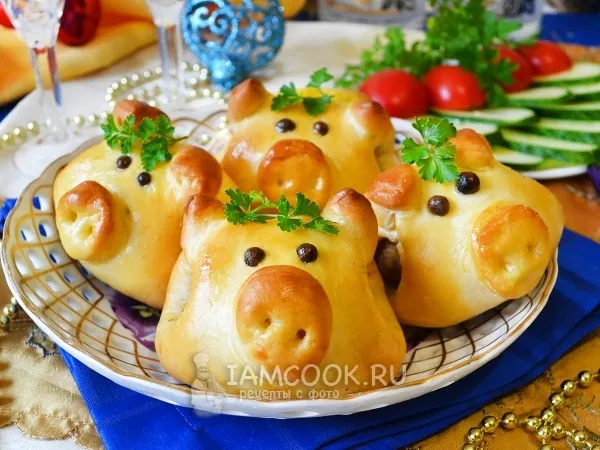 Фото блюда: Котлета в тесте «Забавная хрюшка»