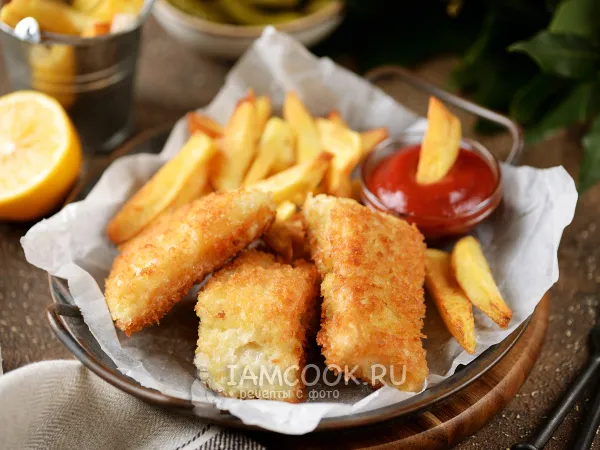 Фото блюда: Фиш-энд-чипс