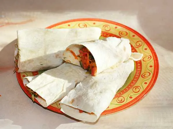 Фото блюда: Вегетарианский капустный салат в лаваше