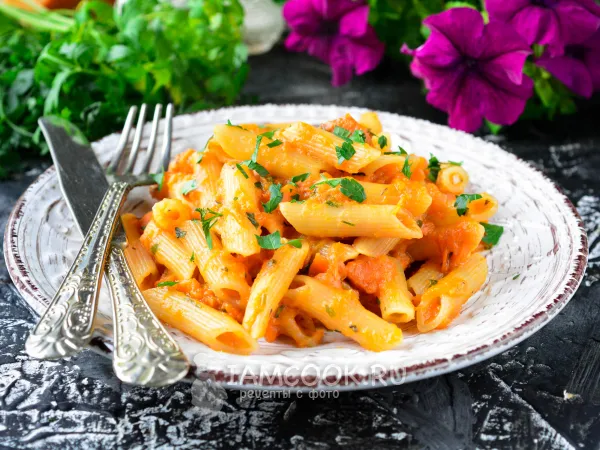 Фото блюда: Паста с тыквой