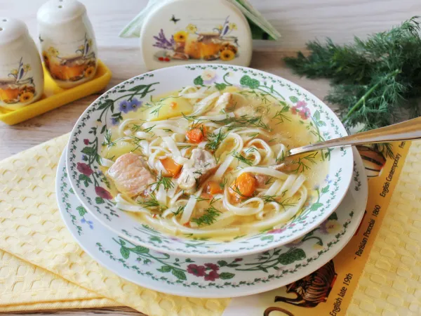 Фото блюда: Суп с жареной свининой