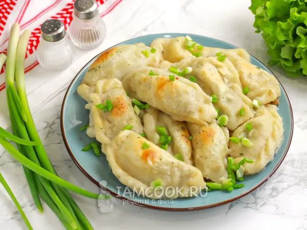 Фото блюда: Замороженные вареники в духовке