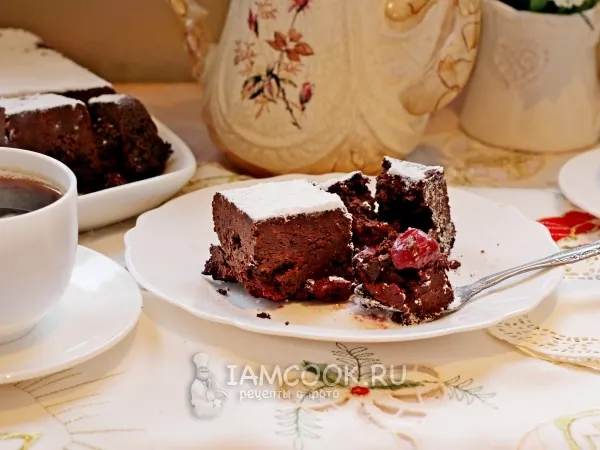 Фото блюда: Брауни с вишней
