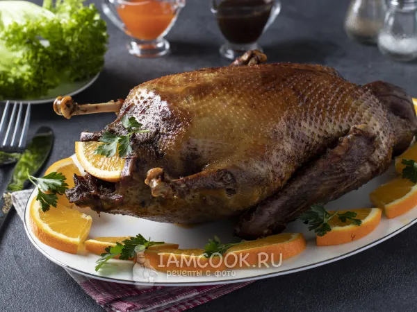 Фото блюда: Утка в сладком соусе в духовке