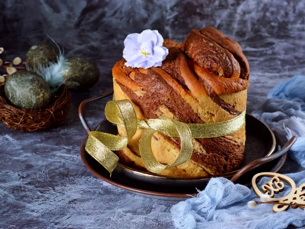 Фото блюда: Мраморный кулич Краффин