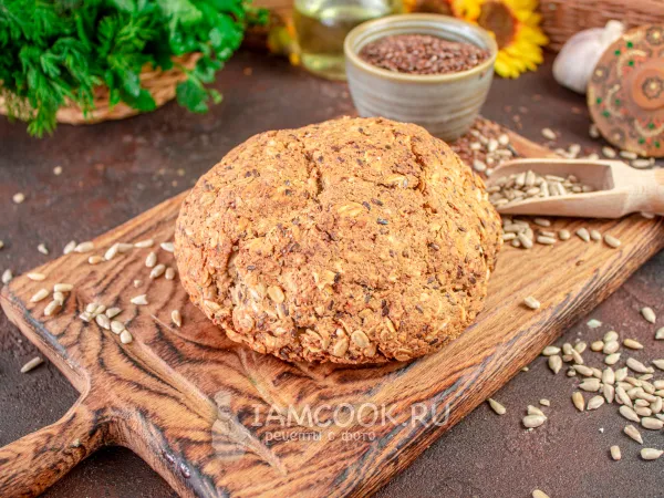 Фото блюда: Хлеб из овсяной муки без дрожжей