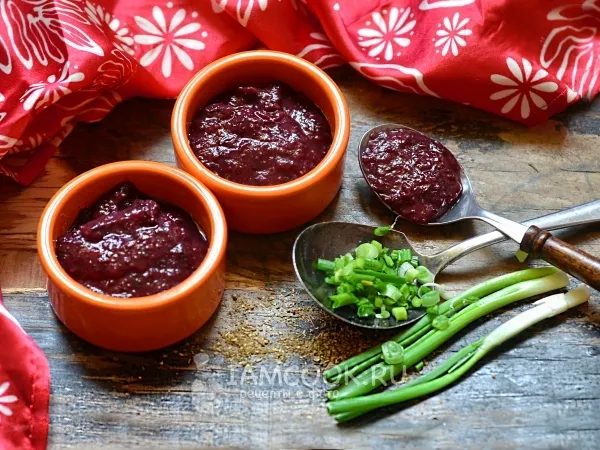 Фото блюда: Соус из слив на зиму