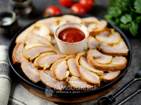 Фото блюда: Рулет из пашины свиной в духовке