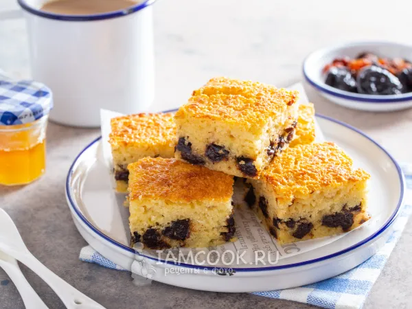 Фото блюда: Манник с черносливом