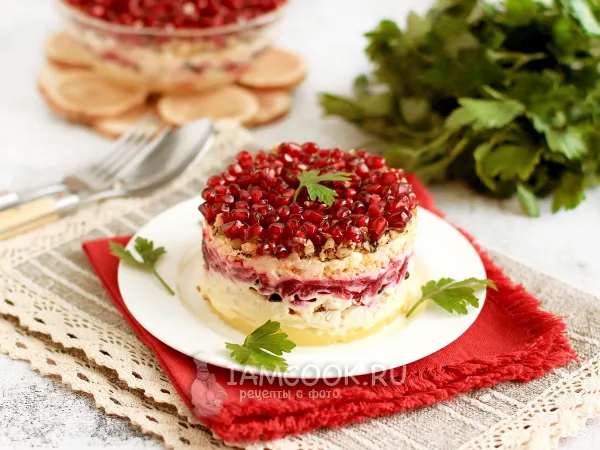 Фото блюда: Салат «Графский» с гранатом