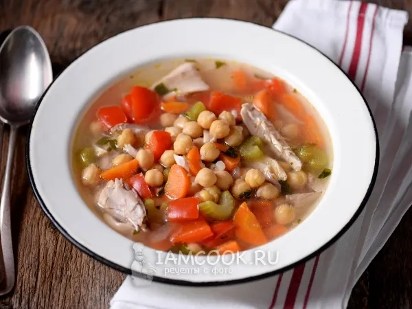 Фото блюда: Суп с нутом и курицей