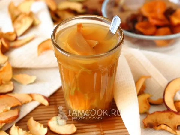 Фото блюда: Компот из сушеных яблок, изюма и кураги