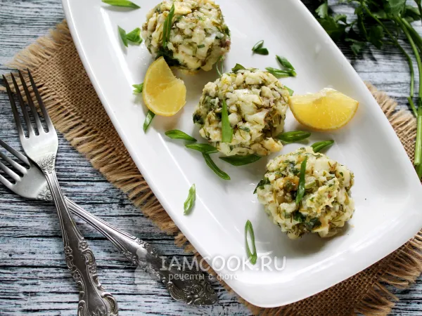 Фото блюда: Котлеты из трески в пароварке