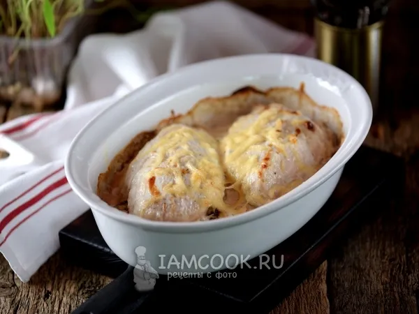 Фото блюда: Куриная грудка с грибами