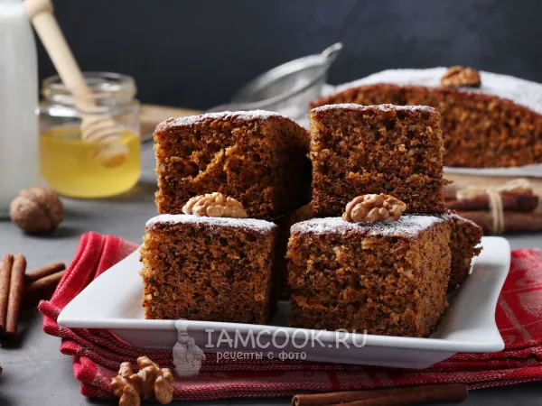 Фото блюда: Медовая коврижка на кефире