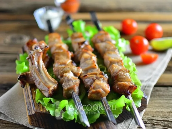 Фото блюда: Шашлык из свиной корейки